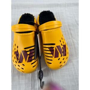 Men's NFL COMMANDERS Team Logo Lined Sandals Shoes Slipper Clogs Strap